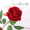 Flores de Rosa Simuladas, Rosas Pequeñas de Terciopelo y Perlas, Flores Artificiales para el Día de San Valentín, Decoración para el Hogar y Bodas, Venta al por Mayor de Rosas