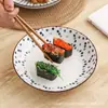 Plato Hondos Estilo Japonés para Sopa Plato para Verduras Hogareño 2022 Nuevo Plato de Cerámica Vajilla de Alto Valor Plato de Cena