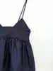 Ropa de Mujer 2026 Verano Nuevo Estilo Estilo Europeo y Americano Estilo Puro Deseo Top Camisola de Punto Empalmado Cuello en V de Color Sólido