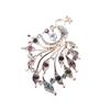 Nova Broche de Diamante Pavão Coreano Moda Acessórios para Roupas e Bolsas Femininas Alfinete de Corsage Pavão Fábrica Atacado
