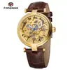 Nuevo Reloj Mecánico Automático Impermeable Forsining Moda Europea y Americana para Hombre con Movimiento Mecánico Calado
