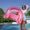 Asiento Doble Inflable para Agua Tipo Hoja, Ampliado y Engrosado, Flotador de Agua Inflable para Adultos, Cama Flotante Individual, Sillón
