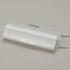 Fábrica en stock caja de gafas de plástico blanco portátil hebilla simple presión caja para gafas de lectura caja para gafas de sol al por mayor