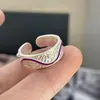 Anillo Abierto Geométrico de Moda con Diseño Único, Anillo de Moda Estilo Ins, Accesorio Versátil y Elegante para Chicas