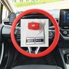 Funda de volante de silicona multifuncional para coche, unisex, clásica, antideslizante, absorbente del sudor, resistente al desgaste, para las cuatro estaciones, funda deportiva para coche