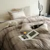 Juego de Cama de Terciopelo de Leche Otoño e Invierno Juego de Cuatro Piezas Funda de Edredón Gruesa de Terciopelo Coral de Doble Cara Sábana de Franela Individual Juego de Tres Piezas