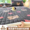 2026 Nuevo Otoño Invierno Engrosado Leche Polar Estampado Protector de Cama Colchón Otoño Invierno Cálido Protector de Cama Hogar Protector de Cama Tres