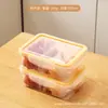 Caja de almacenamiento para refrigerador doméstico carne fresca congelada alimentos Anti-sabor cocina grado alimenticio frutas y verduras conservación caja sellada