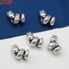 Accesorios de Plata de Ley 99 Pies Serpiente del Zodiaco de Plata Sanhe Accesorios Retro Vestido Plata Dura 3D Material de Cuentas Hecho a Mano DIY