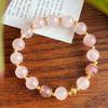 Cristal en Polvo de Cristal de Fresa Natural Guofeng Retro (Teñido) Pulsera Pulsera