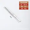 Acero Inoxidable 304 Extra Grueso Pinzas Médicas Redondas para Suculentas Rectas Curvas Pinza Importada Extra Gruesa Duradera Pinzas para Insectos Escorpión