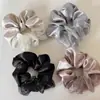 2026 Nuevo Coletero de Satén y Organza Patchwork con Pedrería para Cola de Caballo, Moño, Lazo para el Cabello, Accesorio para el Cabello de Primavera y Verano