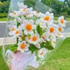 Pequena Margarida Barra Torcida Finalizada Buquê de Flores Tecido à Mão Pequeno Fresco Criativo Presente de Aniversário Presente de Tanabata Dia dos Namorados