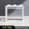 Contenedor de Bloque de Construcción Acrílico en Forma de Caja para Acuario, Pequeño Paisaje Micro de Alta Transparencia para Escritorio de Oficina o Sala de Estar, Decoración Creativa, Apilable