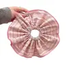 ¡Wow súper dulce~Chica dulce scrunchie rosa a rayas para el pelo 2026 nueva banda elástica para que las mujeres se aten el pelo