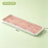 BNBSBandeja de Drenaje de Doble Capa para el Hogar de Plástico Rectangular Bandeja para Té Bandeja para Frutas Bandeja para Tazas de Agua Tazas de Té Bandeja de Drenaje