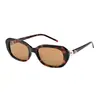 Gafas de Sol Decoradas con Perlas Ch5428, Elegante Diseño Ovalado Ojo de Gato, Efecto Adelgazante, Gafas de Sol de Moda con Protección UV