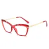 Nuevas gafas lisas TR90 ins marco grande marco de diamante cara redonda mujeres adelgazantes lisas anti-luz azul gafas con marco para miopía