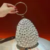 Bolsa de Noite Feminina de Luxo Leve Transfronteiriça Clutch de Strass Festa Cheia de Strass Casamento Moda Bolsa de Mão Bolsa de Ombro Bolsa Feminina