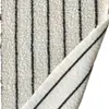 Tela de lana de borrego a rayas blancas y negras tejida, material para ropa, tela cruda, material para manualidades para abrigos y chaquetas