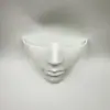 Máscara de meia-face com contornos faciais perfeitos, cosplay biomimético, estilo sci-fi de Halloween, máscara de cobertura de meia-face atacado