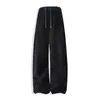 Pantalones Casuales de Pierna Ancha con Rayas Diagonales y Hilo Plateado para Hombre, Otoño e Invierno, Marca de Alta Gama de Moda, Corte Holgado, Versátiles, Pantalones Deportivos Rectos Adelgazantes