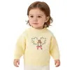 Suéteres de Lana para Niños de Otoño e Invierno Transfronterizos, Tejidos Bordados, Tops para Bebé, Pequeñas Series de Fábrica OEM Personalización