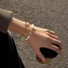 Jieding Acero Inoxidable 316 Abalorios de Estrella con Pedrería Pulsera de Perlas de Imitación Lujo Ligero Nicho Acero de Titanio Joyería Transfronteriza