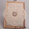 Mantel individual de encaje francés, Mantel de encaje, Mantel redondo calado bordado, Accesorio para fotografía, Cubierta grande a prueba de polvo para mesa de centro