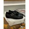 Mules Casuales para Mujer de Cuero Genuino con Tira Cruzada y Punta Cerrada, Estilo Retro, Novedad Primavera 2026, Zapatos Planos Mary Jane