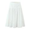 Saia Midi Spliced Botões Cintura Alta Orelhinhas Doce, Novo Estilo Outono, Versátil, Estilo Estrangeiro, Diminui a Idade, para Mulheres