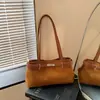 Bolsa vintage de camurça para axila feminina, nova bolsa tote da moda de 2026, bolsa de ombro de alta qualidade para o dia a dia