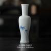 Jarrón azul y blanco pintado a mano adornos inserto floral mesa de té Zen ceremonia del té juego elegante hogar almacenamiento de agua contenedor hidropónico inserto de flores secas