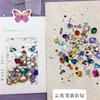 Nueva joyería de diamantes de colores mixtos, planos, de formas especiales, con base puntiaguda, tamaño mixto, celebridad de Internet, diamante del mismo color transparente AB champán