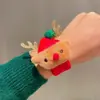 Decoración Navideña Regalo Niños Anillo de Presión Muñeco de Peluche Pulsera Regla Jardín de Infancia Disfraz Regalo de Vacaciones Accesorios para el Cabello