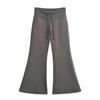 Pantalones casuales sexis de cintura baja y ancha de moda para otoño e invierno, pantalones acampanados deportivos ajustados y adelgazantes que combinan con todo para mujer.