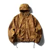 Série Montanha Frota Negra Outdoor Leve Tie-Dye Unissex Outono/Inverno Oversized Funcional Roupa de Trabalho Jaqueta de Casal