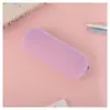 Estuche Creativo para Estudiante Rectangular Textura de Silicona Brillo Bolsa para Lápices Gran Capacidad Mochila Oficina Estudio Papelería