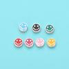 Contas de Prata S925 Coloridas Rosto Sorridente Dopamina Contas de Prata Esterlina Contas Separadoras Contas Soltas Pulseira DIY Feita à Mão Acessórios de Prata