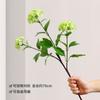 Simulación 3 cabezas madera hortensia red roja bola de nieve sala de estar exhibición flores artificiales decoración del hogar tienda de flores boda hortensia