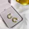 Ouro Real Banhado a Cobre Prata Agulha Diamante Pérola Dois Brincos Coreano ins Elegante Estilo Frio Brinco Stud Design Sensorial Brincos