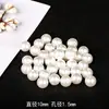 3-30mm contas peroladas de imitação com furo para realce contas soltas para grampo de cabelo DIY feito à mão acessórios para pulseira colar decoração
