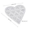 FONTE fabricantes fornecem DIY cristal epóxi amor Inglês pingente Dia dos Namorados presente chaveiro molde de silicone