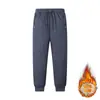 Kaitai Factory Stock Disponible L-XL Nuevos Pantalones de Cachemira para Hombre Otoño e Invierno Forro Polar y Engrosados Ropa de Abrigo Resistente al Viento Invierno