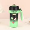 Criativo de alto valor dos desenhos animados de grande capacidade ice bully cup meninas high-value straw cup bonito isolamento térmico copo frio