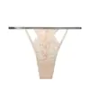E-commerce Transfronteiriço Europa e América Renda Delicada Vazada Calcinha Fio Dental Feminina Sexy Renda Invisível Cintura Baixa Tanga Fio Triangular