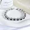 Pulsera Ovalada de Zirconia Dopamina Lujo Accesible Elegante Pulsera de Gama Alta Moderna Elegante Pulsera para Viajar al Trabajo para Mujeres S6923