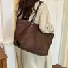 2026 Nueva Bolso Tote de Moda con Estampado de Leopardo de Hombro Único para Mujer, Bolso Vintage de Otoño para el Trabajo con Gran Capacidad