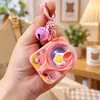 Llavero de Máquina Giradora de Huevos Linda de Dibujos Animados Juguete Mini Divertido para Descomprimir Colgante Accesorios para Bolsos Regalos para Parejas Venta al por Mayor