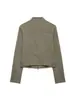 Abrigo francés de cuello alto marca Z, ropa casual de moda europea y americana para mujer, popular en AliExpress, verde oliva transfronterizo, otros dulces ZA